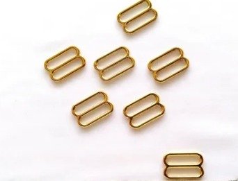 Mini Imperdibles de Metal Dorado x 100 2cm 20mm Acero 